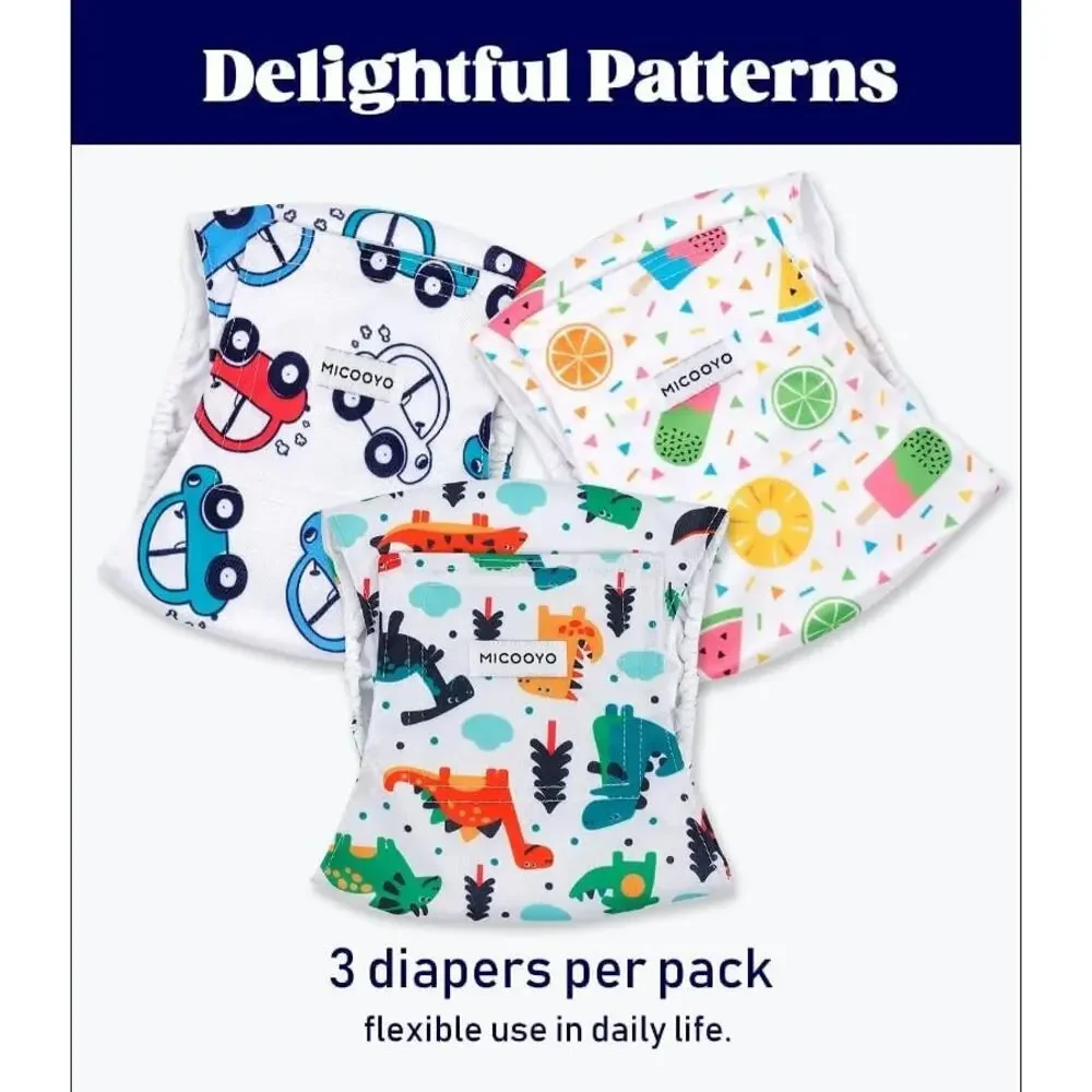 BRAND NEW ~ Set/ 3 Pet Reusable Diapers Washable Belly Bands Wraps Male Dogs XXL